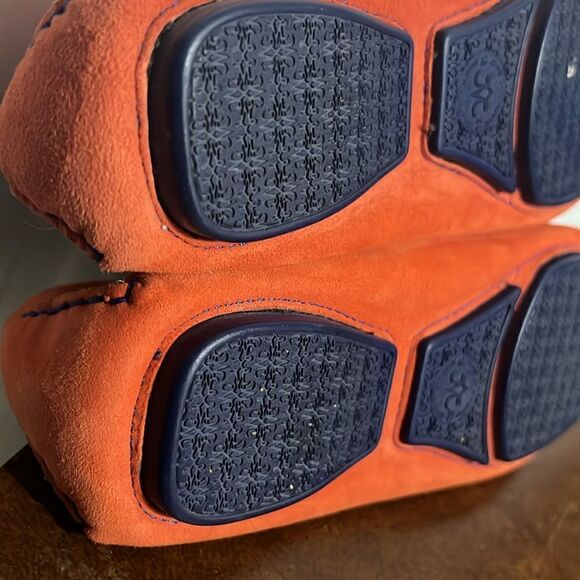 🔥 Johnston & Murphy Womens Orange Slip On Loafer Driving Shoes Sz 6.5 - PERFECT - Picture 10 of 11